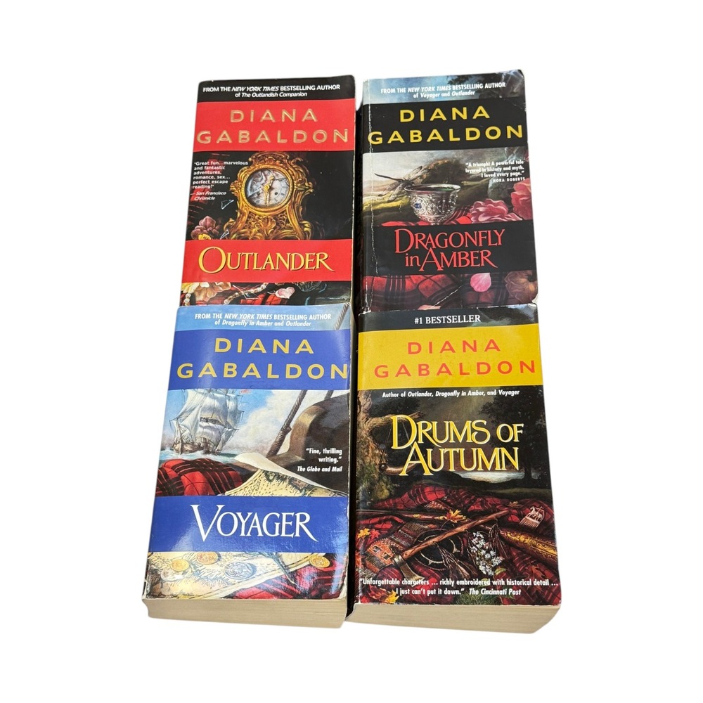 Outlander Series Books Lot 4 Diana Gabaldon 1 to 4 PB Dragonfly Voyager Autumn